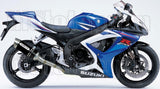 Complete Non-Catalytic Exhaust System With Sound Certification Thunder Black Aluminium Stainless Steel - Arrow Special Parts Compatible With Suzuki Gsx-R 600 Ie (2006-2007)