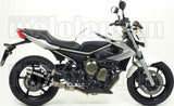 Complete Non-Catalytic Exhaust System With Sound Certification Thunder Black Aluminium Stainless Steel - Arrow Special Parts Compatible With Yamaha Xj6 600 (2009-2015)