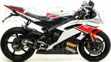Exhaust Tip With Noise Certification Thunder Black Aluminium Stainless Steel - Arrow Special Parts Compatible With Yamaha Yzf 600 R6 (2012-2016)