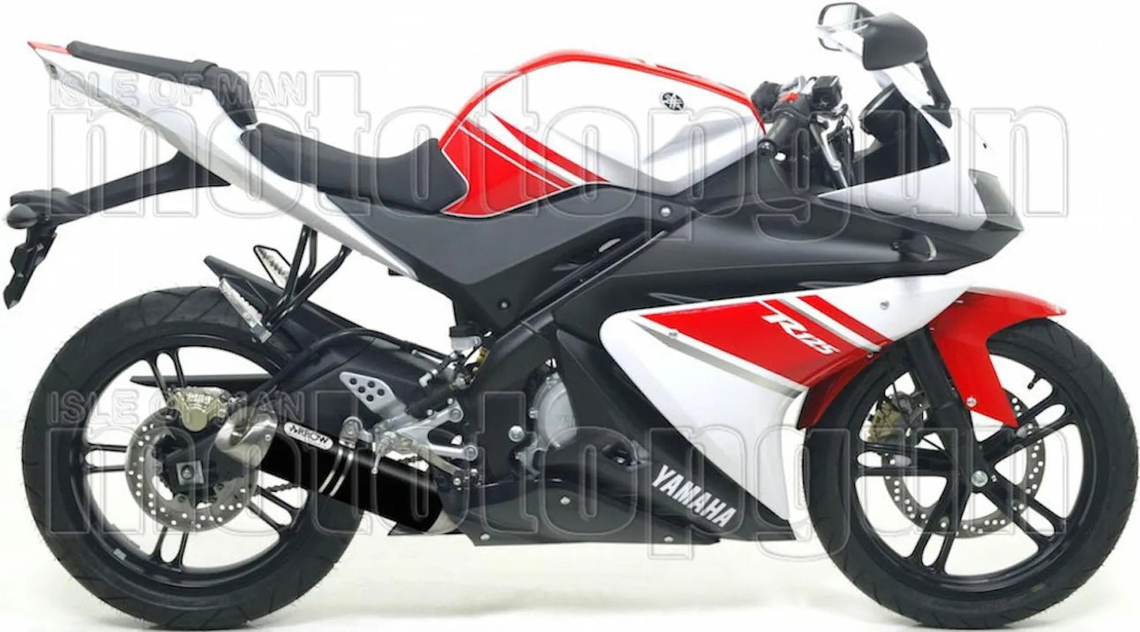 Complete Catalytic Exhaust System With Sound Certification Thunder Black Aluminium Stainless Steel - Arrow Special Parts Compatible With Yamaha Yzf-R 125 (2008-2013)
