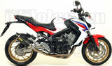 Complete Non-Catalytic Exhaust System With Sound Certification Thunder Carbon Carbon - Arrow Special Parts Compatible With Honda Cbr 650 F (2014-2018)
