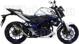 Complete Non-Catalytic Exhaust System With Sound Certification Thunder Carbon Carbon - Arrow Special Parts Compatible With Yamaha Mt-03 (2018-2019)