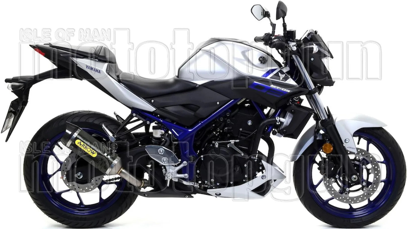 Complete Non-Catalytic Exhaust System With Sound Certification Thunder Carbon Carbon - Arrow Special Parts Compatible With Yamaha Yzf-R3 (2021-2024)