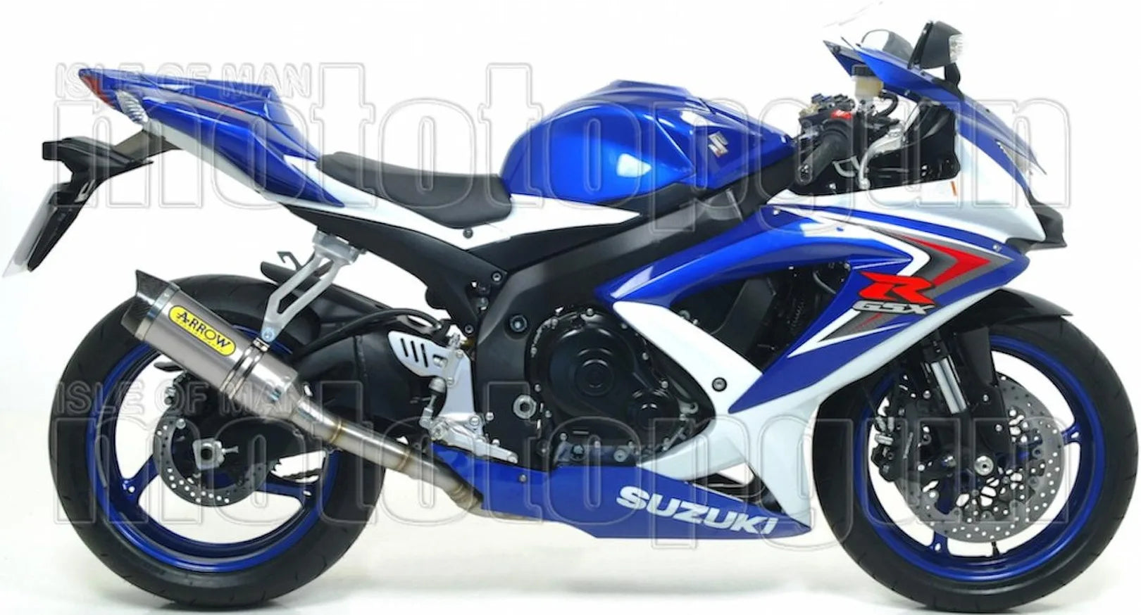 Exhaust Tip With Noise Certification Thunder Aluminium Carbon - Arrow Special Parts Compatible With Suzuki Gsx-R 600 Ie (2008-2010)