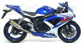 Complete Non-Catalytic Exhaust System With Sound Certification Thunder Aluminium Carbon - Arrow Special Parts Compatible With Suzuki Gsx-R 750 Ie (2008-2010)