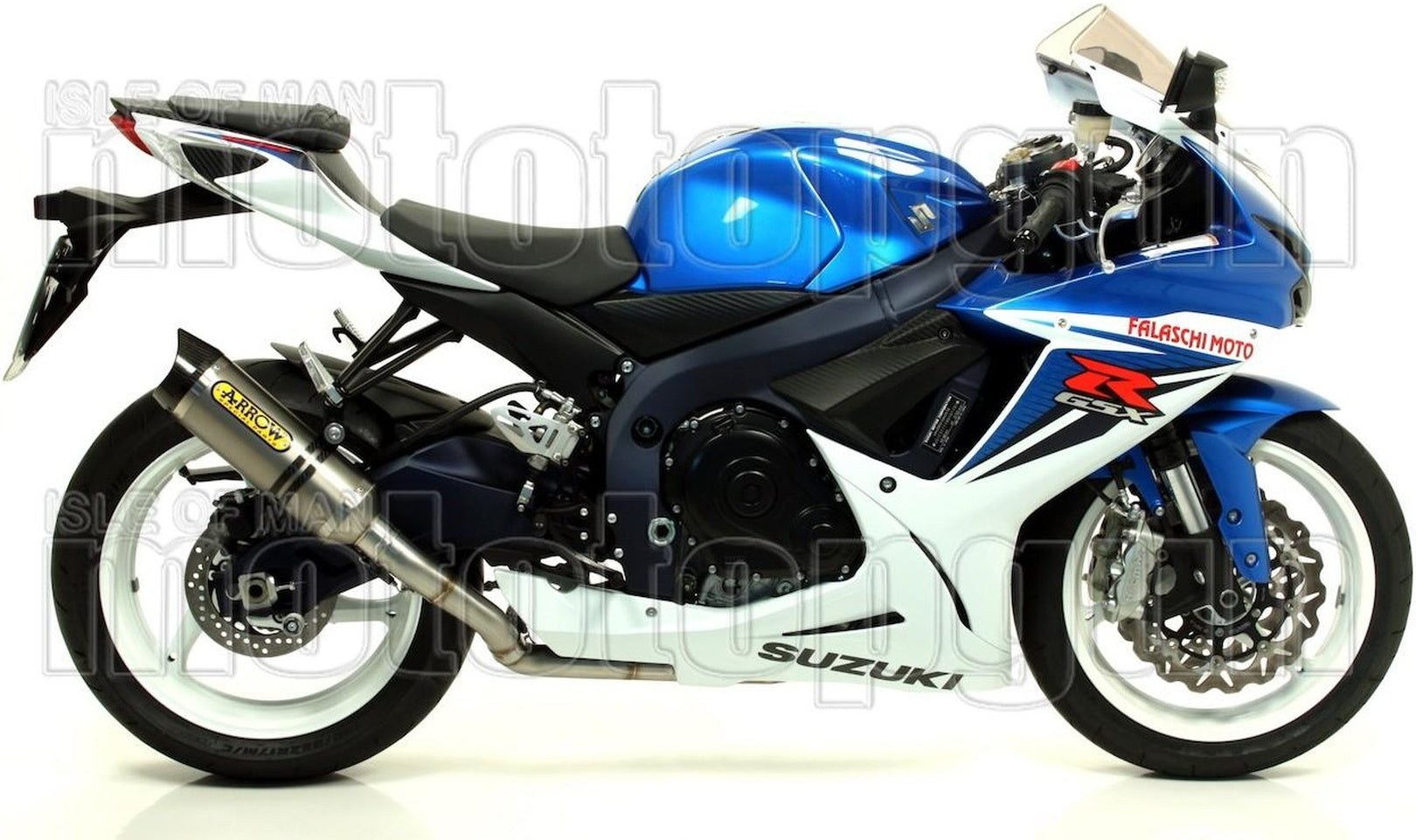 Complete Non-Catalytic Exhaust System With Sound Certification Thunder Aluminium Carbon - Arrow Special Parts Compatible With Suzuki Gsx-R 600 Ie (2011-2016)