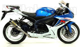 Exhaust Tip With Noise Certification Thunder Aluminium Carbon - Arrow Special Parts Compatible With Suzuki Gsx-R 750 Ie (2011-2016)