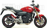 Complete Non-Catalytic Exhaust System With Sound Certification Thunder Black Aluminium Carbon - Arrow Special Parts Compatible With Honda Cb 600 F Hornet (2007-2013)