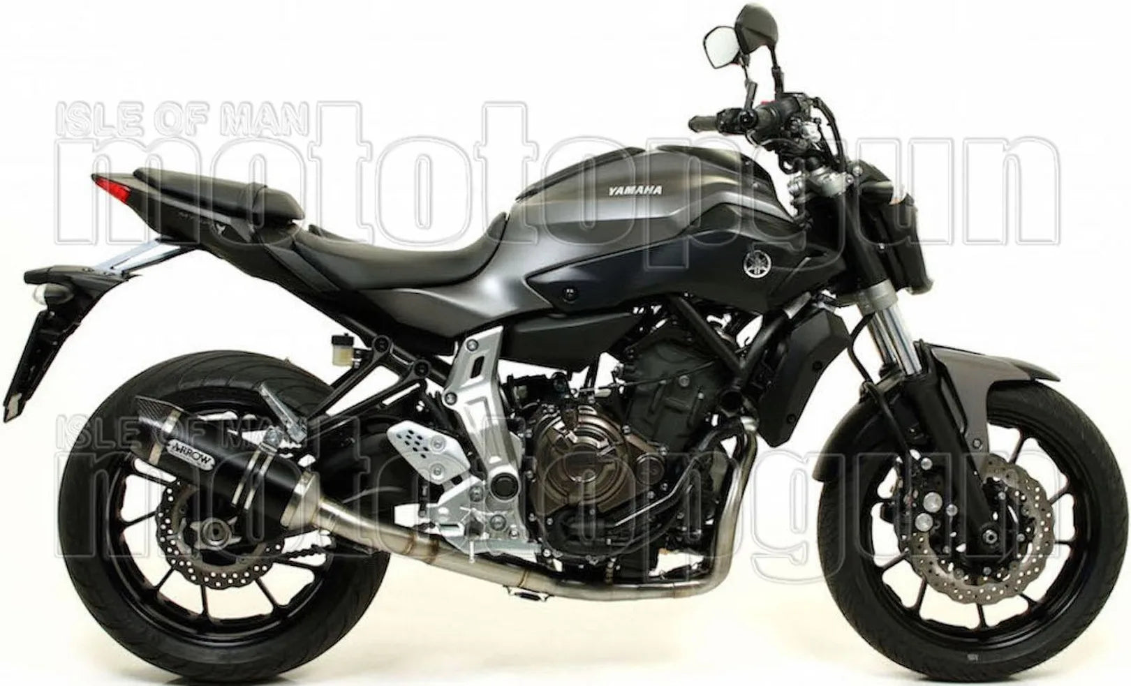 Complete Catalytic Exhaust System With Sound Certification Thunder Black Aluminium Carbon - Arrow Special Parts Compatible With Yamaha Tracer 7 (2021-2024)