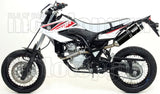 Complete Non-Catalytic Exhaust System With Sound Certification Thunder Black Aluminium Carbon - Arrow Special Parts Compatible With Yamaha Wr 125 X (2009-2016)