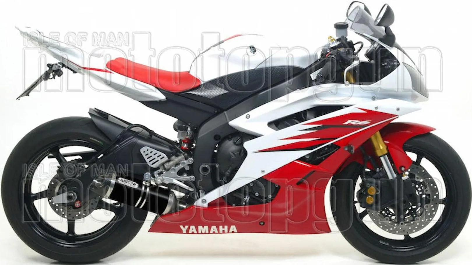 Exhaust Tip With Noise Certification Thunder Black Aluminium Carbon - Arrow Special Parts Compatible With Yamaha Yzf 600 R6 (2006-2007)