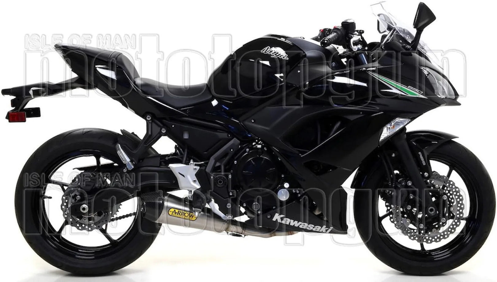Complete Catalytic Exhaust System With Sound Certification X-Kone Nichrom Carbon - Arrow Special Parts Compatible With Kawasaki Z 650 (2017-2020)