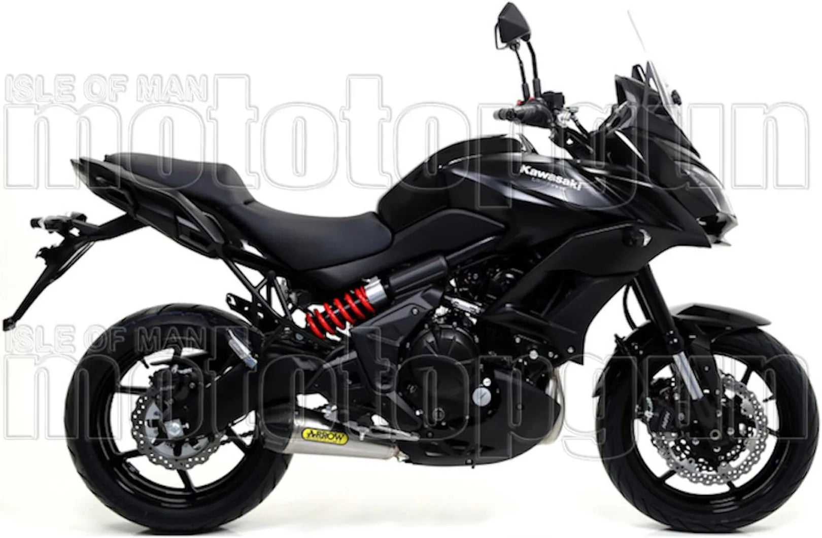 Complete Catalytic Exhaust System With Sound Certification X-Kone Nichrom Carbon - Arrow Special Parts Compatible With Kawasaki Versys 650 (2017-2022)