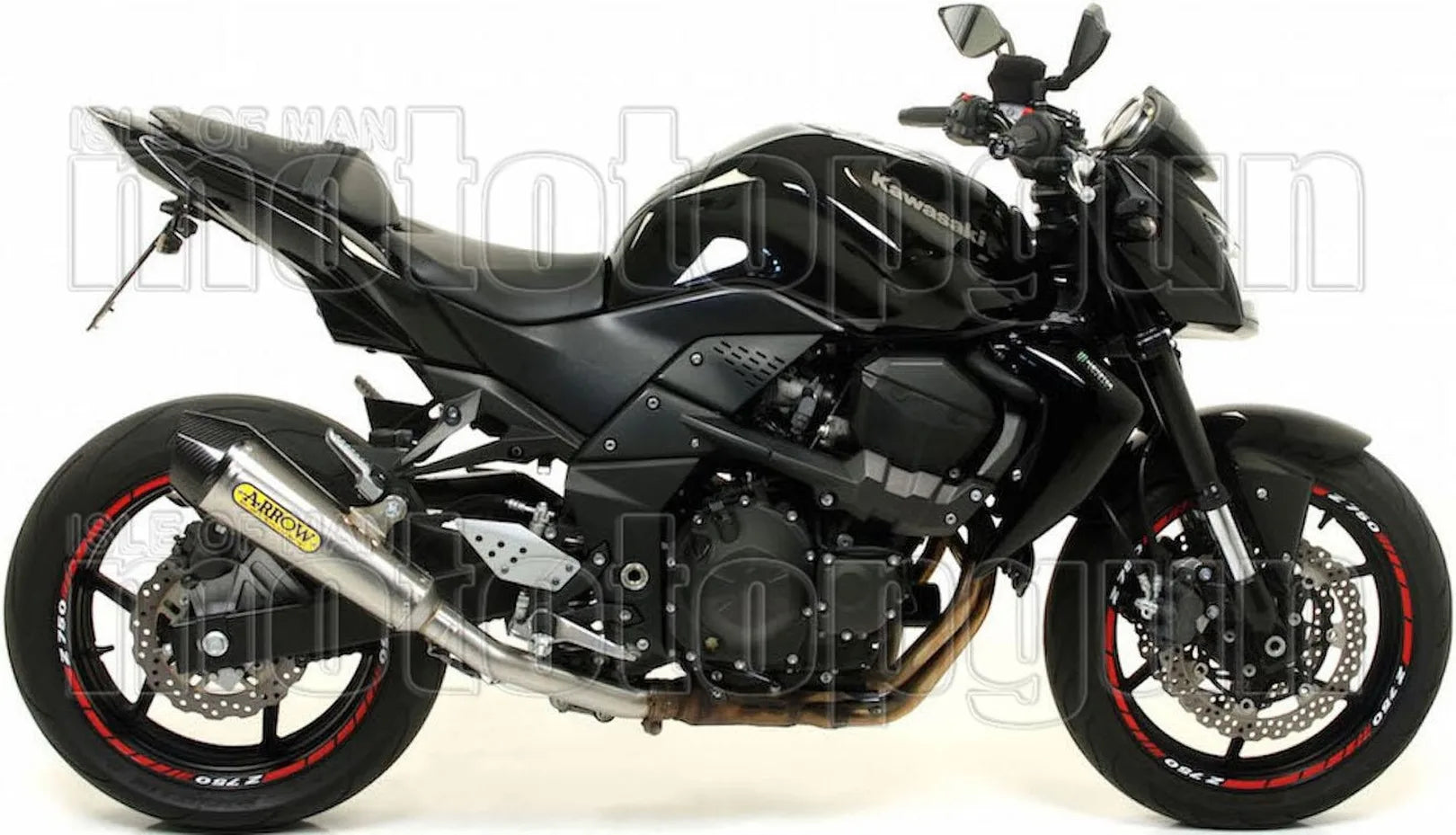 Exhaust Tip With Noise Certification X-Kone Nichrom Carbon - Arrow Special Parts Compatible With Kawasaki Z 750 R (2011-2014)