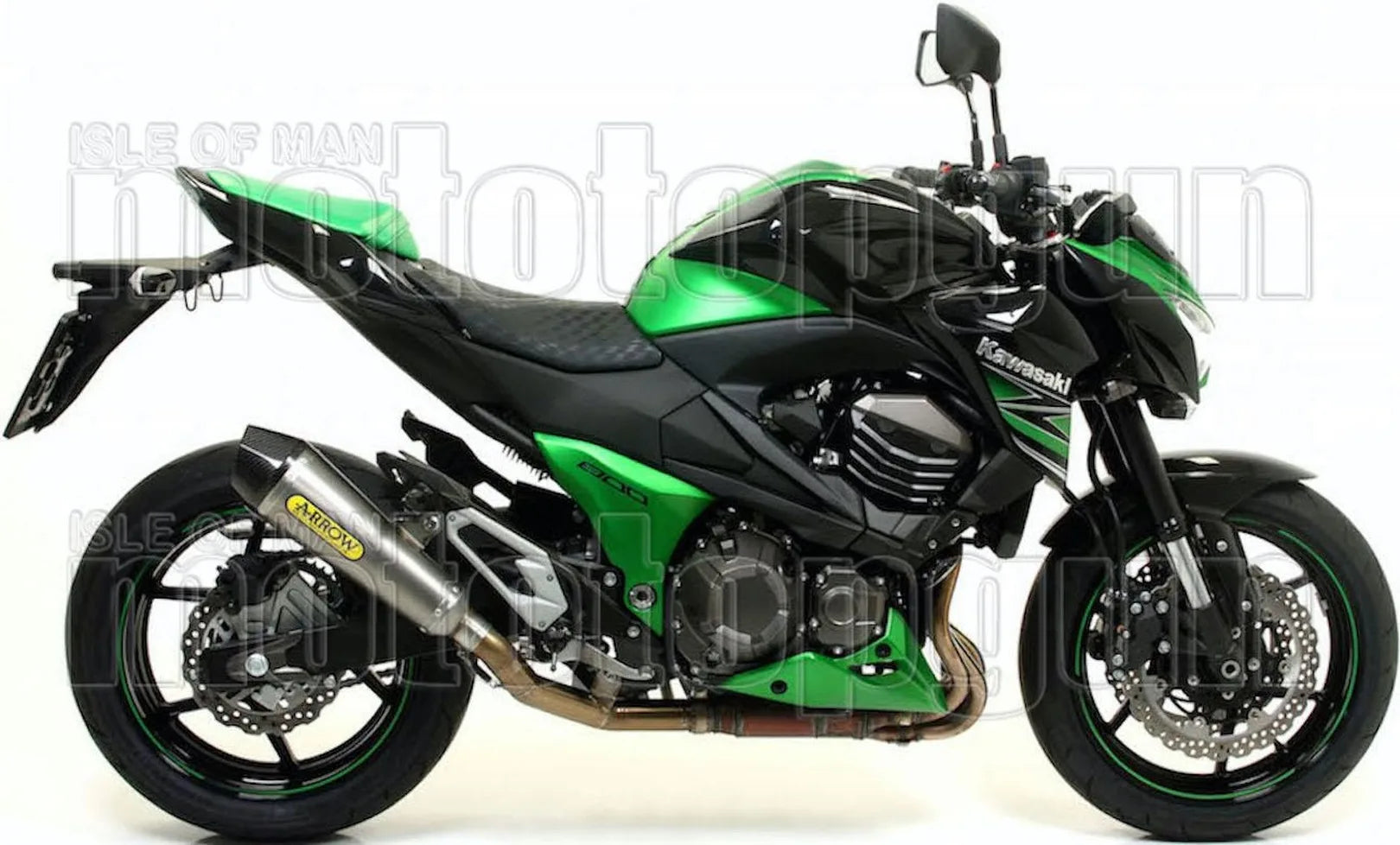 Complete Non-Catalytic Exhaust System With Sound Certification X-Kone Nichrom Carbon - Arrow Special Parts Compatible With Kawasaki Z 800 E (2013-2016)