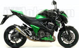 Complete Non-Catalytic Exhaust System With Sound Certification X-Kone Nichrom Carbon - Arrow Special Parts Compatible With Kawasaki Z 800 E (2013-2016)