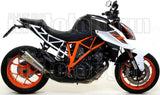 Non-Catalytic Exhaust Tip With Sound Certification X-Kone Nichrom Carbon - Arrow Special Parts Compatible With Ktm Duke 1290 (2017-2019)