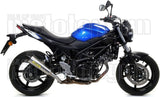 Exhaust Tip With Noise Certification X-Kone Nichrom Carbon - Arrow Special Parts Compatible With Suzuki Sv 650 (2016-2024)