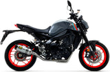 Complete Catalytic Exhaust System With Sound Certification Thunder Aluminium Carbon - Arrow Special Parts Compatible With Yamaha Mt-09 (2021-2023)