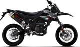 Complete Non-Catalytic Exhaust System With Sound Certification Thunder Black Aluminium Stainless Steel - Arrow Special Parts Compatible With Aprilia Rx - Sx 125 (2021-2024)