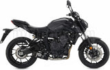 Complete Non-Catalytic Exhaust System With Sound Certification Thunder Black Aluminium Carbon - Arrow Special Parts Compatible With Yamaha Mt-07 (2021-2024)