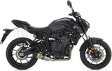 Complete Catalytic Exhaust System With Sound Certification Thunder Titanium Carbon - Arrow Special Parts Compatible With Yamaha Mt-07 (2021-2024)