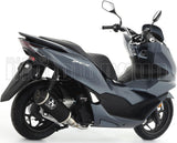 Complete Non-Catalytic Exhaust System With Sound Certification Urban Black Aluminium Stainless Steel Black - Arrow Special Parts Compatible With Honda Pcx 125 (2021-2024)