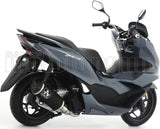 Complete Non-Catalytic Exhaust System With Sound Certification Urban Black Aluminium Stainless Steel Black - Arrow Special Parts Compatible With Honda Pcx 125 (2021-2024)