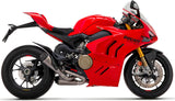 Dual Exhaust System Without Sound Certification Works Titanium Carbon - Arrow Special Parts Compatible With Ducati Panigale V4 (2018-2024)