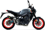 Complete Catalytic Exhaust System With Sound Certification Works Black Nichrom Carbon - Arrow Special Parts Compatible With Yamaha Mt-09 (2021-2023)