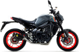 Complete Catalytic Exhaust System With Sound Certification Works Black Nichrom Carbon - Arrow Special Parts Compatible With Yamaha Mt-09 (2021-2023)