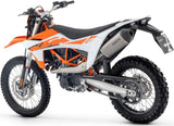 Complete Exhaust System Without Catalytic Converter And Without Sound Certification Explorer Titanium Body And Carbon Cap - Arrow Special Parts Compatible With Ktm 690 Enduro R (2025-2026)