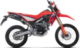 Complete Exhaust System Without Catalytic Converter And Without Sound Certification Icon Black Aluminium Carby End Cap - Arrow Special Parts Compatible With Honda Crf 300 L (2025-2026)