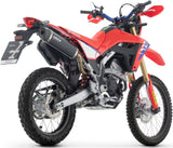 Complete Exhaust System Without Catalytic Converter And Without Sound Certification Icon Black Aluminium Carby End Cap - Arrow Special Parts Compatible With Honda Crf 300 L (2025-2026)