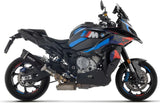 Complete Non-Catalytic Exhaust System With Sound Certification Indy-Race Evo Black Aluminium Carby End Cap - Arrow Special Parts Compatible With Bmw M 1000 Xr (2025-2026)