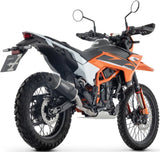 Complete Non-Catalytic Exhaust System With Sound Certification Indy-Race Evo Black Aluminium Carby End Cap - Arrow Special Parts Compatible With Ktm 125 Smc-R (2025-2026)