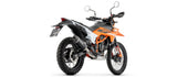 Complete Non-Catalytic Exhaust System With Sound Certification Black Aluminium Carby End Cap - Arrow Special Parts Compatible With Ktm 390 Enduro R (2025-2026)