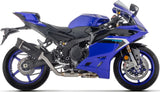 Complete Catalytic Exhaust System With Sound Certification Indy-Race Evo Black Aluminium Carby End Cap - Arrow Special Parts Compatible With Yamaha Yzf R9 (2025)