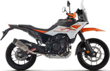 Complete Non-Catalytic Exhaust System With Sound Certification Indy-Race Evo Titanium Carby End Cap - Arrow Special Parts Compatible With Ktm 390 Adventure X (2025-2026)