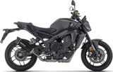 Complete Non-Catalytic Exhaust System With Sound Certification Indy-Race Evo Black Aluminium Carby End Cap - Arrow Special Parts Compatible With Yamaha Mt-09 35Kw (2024-2026)