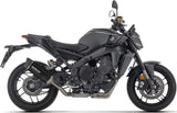 Complete Catalytic Exhaust System With Sound Certification Indy-Race Evo Black Aluminium Carby End Cap - Arrow Special Parts Compatible With Yamaha Mt-09 Sp 35Kw (2024-2026)