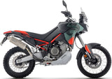 Complete Non-Catalytic Exhaust System With Sound Certification Indy-Race Evo Titanium Carby End Cap - Arrow Special Parts Compatible With Aprilia Tuareg 660 (2025-2026)
