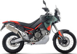 Complete Non-Catalytic Exhaust System With Sound Certification Indy-Race Evo Titanium Carby End Cap - Arrow Special Parts Compatible With Aprilia Tuareg 660 (2025-2026)