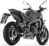 Complete Non-Catalytic Exhaust System With Sound Certification Indy-Race Evo Black Aluminium Carby End Cap - Arrow Special Parts Compatible With Yamaha Mt-09 Sp (2024-2026)