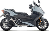 Complete Exhaust System Without Catalytic Converter And Without Sound Certification Indy-Race Black Titanium Carby End Cap - Arrow Special Parts Compatible With Yamaha T-Max 560 (2025-2026)