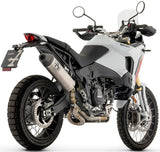 Non-Catalytic Exhaust Tip With Sound Certification Indy-Race Black Titanium Body And Carbon Cap - Arrow Special Parts Compatible With Ducati Desert X (2026)