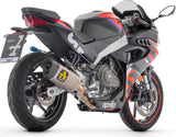 Complete Catalytic Exhaust System With Sound Certification Pista Titanium Carbon - Arrow Special Parts Compatible With Aprilia Rs 457 (2024-2025)