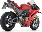 Complete Exhaust System Without Catalytic Converter And Without Sound Certification Pro-Race Competition Black Titanium End Cap Net - Arrow Special Parts Compatible With Ducati Panigale V4 (2025-2026)