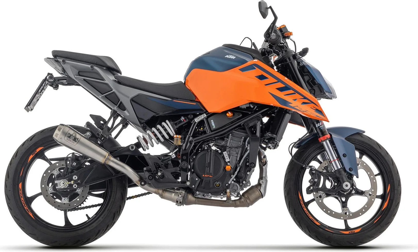 Exhaust Tip With Noise Certification Pro-Race Nichrom - Arrow Special Parts Compatible With Ktm 390 Duke (2024-2026)