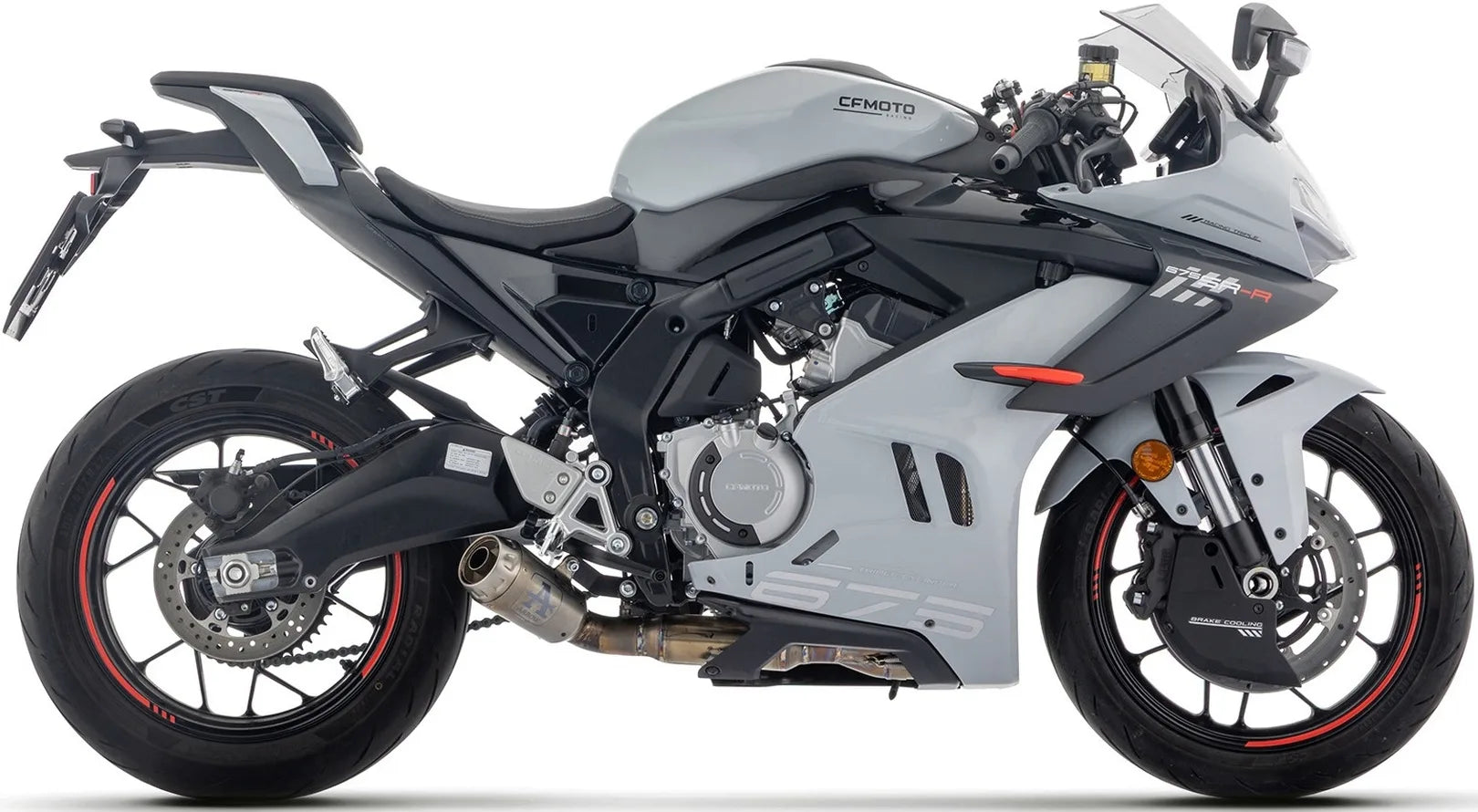 Complete Exhaust System Without Catalytic Converter And Without Sound Certification Pro-Race Nichrom - Arrow Special Parts Compatible With Cfmoto 675 Sr - R (2025-2026)